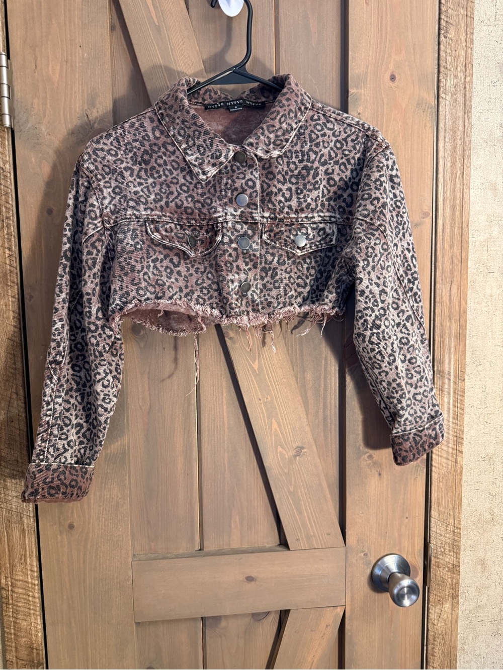 HYFVE Brown and Black Leopard Print Jacket
